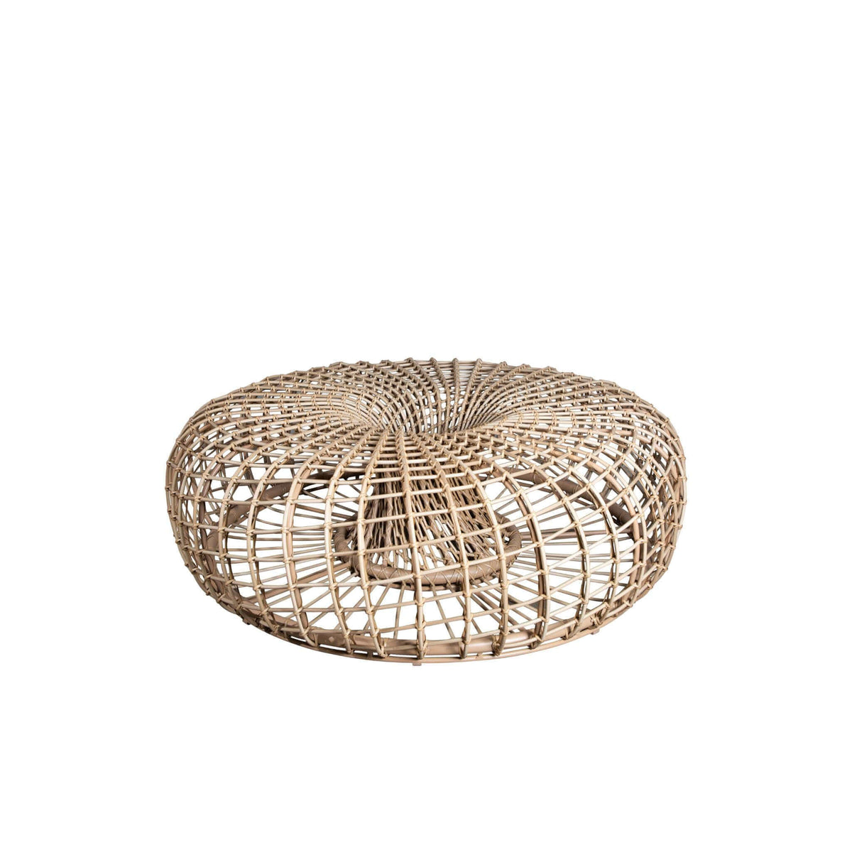 Cane-Line Nest Coffee Table/Footstool Large-Natural, Cane-line Weave