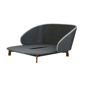 Cane-Line Peacock Daybed W/Teak Legs Incl. Table-