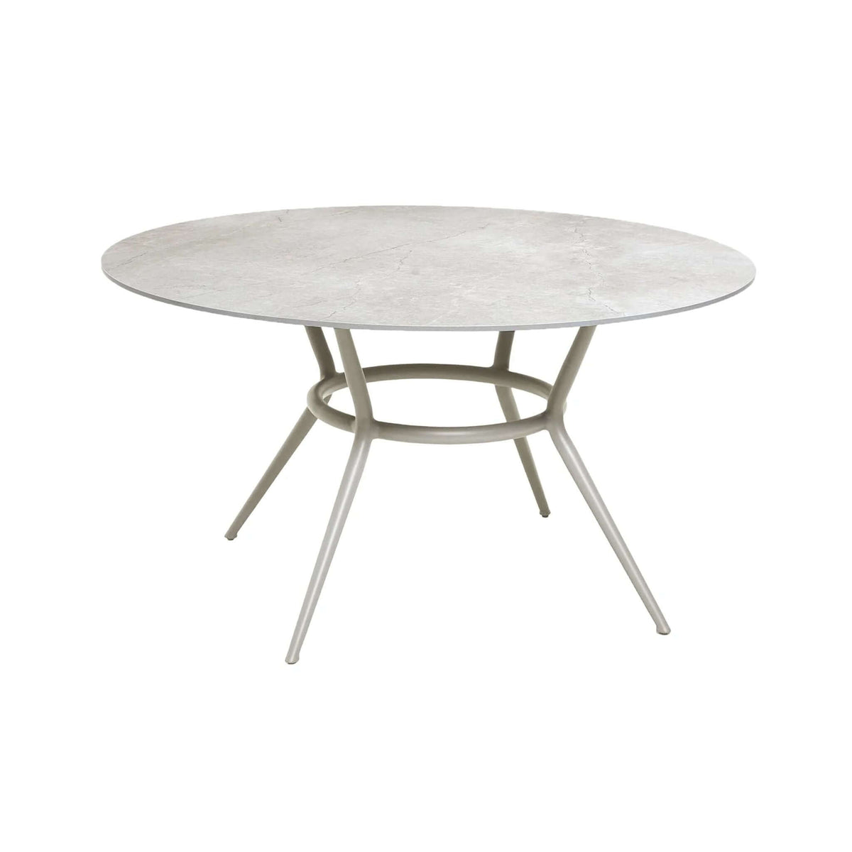 Cane-Line Joy Dining Table Base Round-Light grey, aluminium