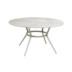 Cane-Line Joy Dining Table Base Round-Light grey, aluminium