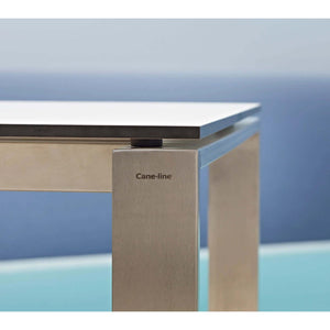 Cane-Line Edge Dining Table Base W/120 cm Extension-