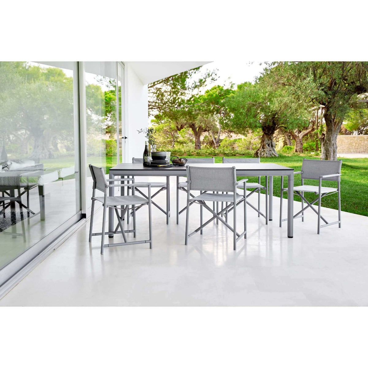 Cane-Line Drop Dining Table Base, 200X100 cm-