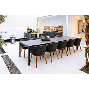 Cane-Line Drop Dining Table Base W/120 cm Extension-