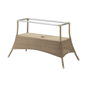 Cane-Line Lansing Dining Table Base Large-Natural, Cane-line Weave