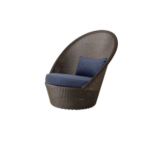 Cane-Line Kingston Sunchair W/Wheels-Mocca, Cane-line Weave