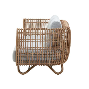 Cane-Line Nest 2-Seater Sofa Outdoor-White, Cane-line Weave