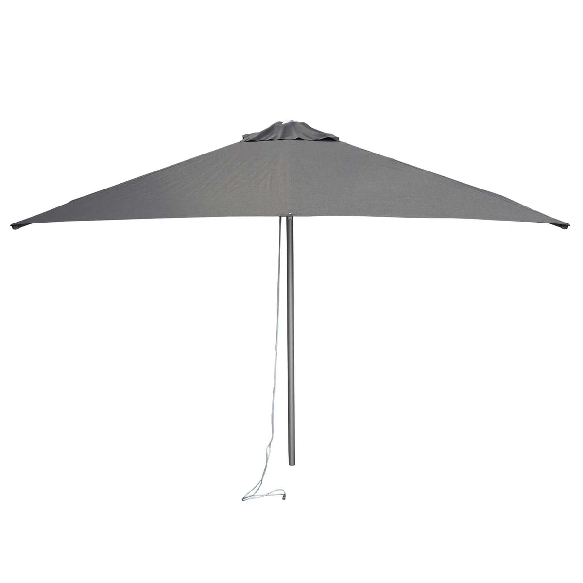 Cane-Line Harbour Parasol W/Pulley System, 3X3 M-Aluminium w/Antracite fabric