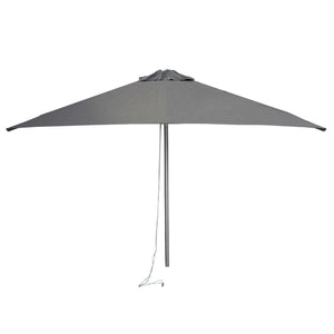 Cane-Line Harbour Parasol W/Pulley System, 3X3 M-Aluminium w/Antracite fabric