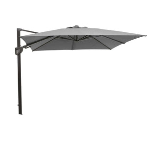 Cane-Line Hyde Luxe Tilt Parasol, 3X3 M-Aluminium w/Antracite fabric
