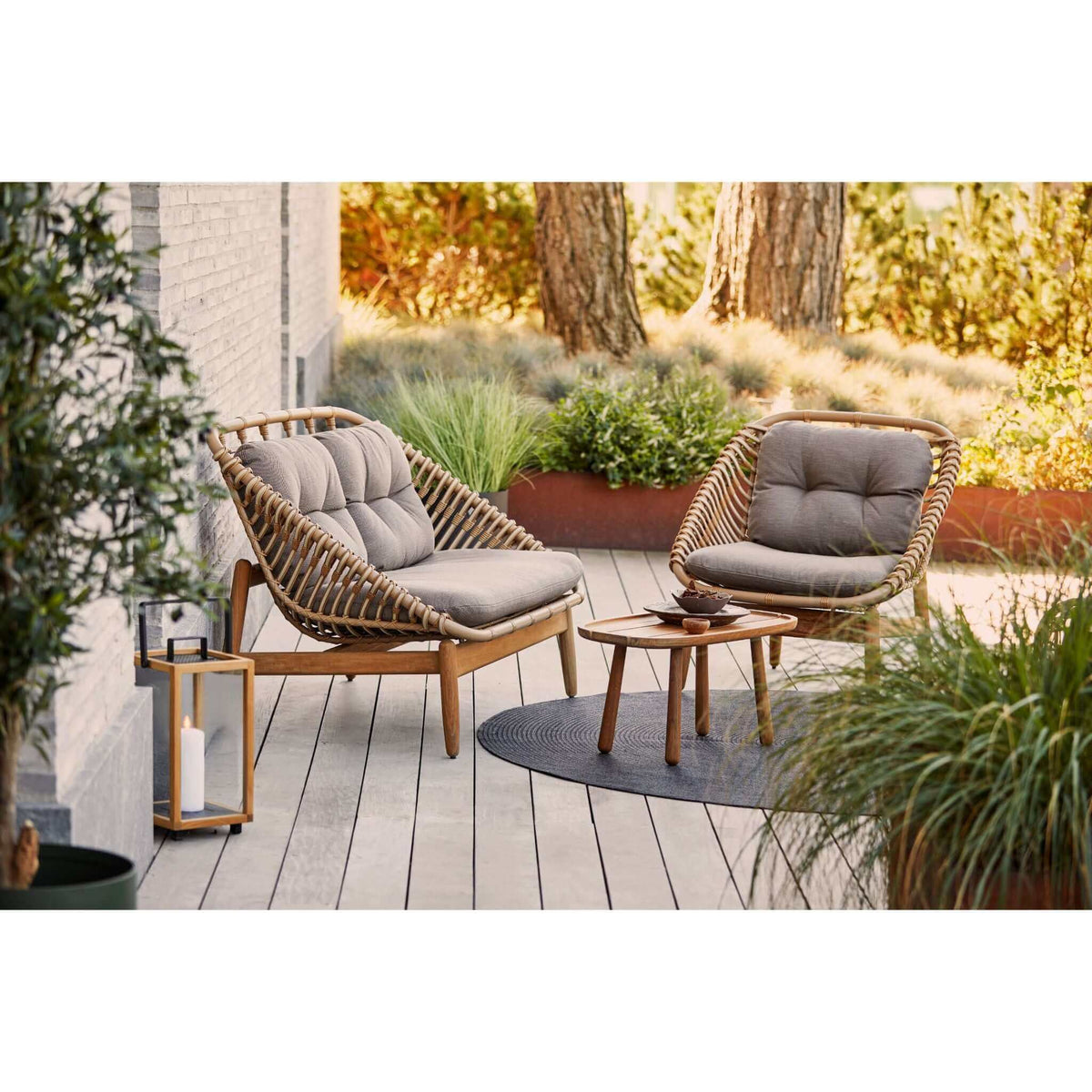 Cane-Line Strington 2-Seater Sofa W/Teak Frame-