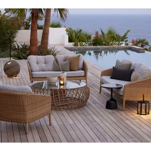 Cane-Line Ocean Large 2-Seater Sofa-Dark grey, Cane-line Soft Rope