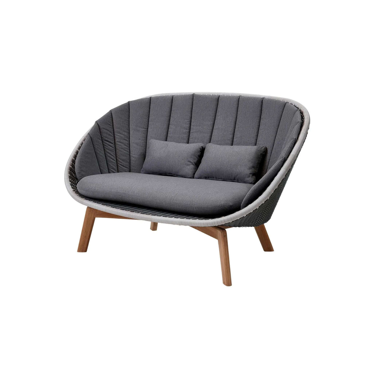 Cane-Line Peacock 2-Seater Sofa W/Teak Legs-