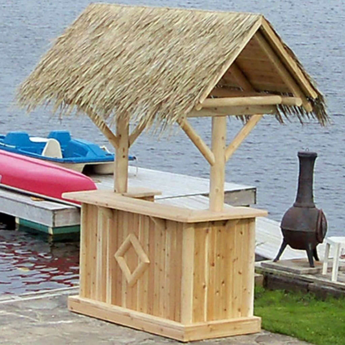 Dundalk LeisureCraft Canadian Timber Southern Fantasy Tiki Bar-None