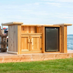 Dundalk LeisureCraft Canadian Timber Tropical Paradise Tiki Bar-None