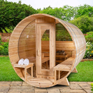 Dundalk LeisureCraft Canadian Timber Serenity MP Barrel Sauna-Default Title