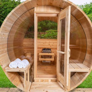 Dundalk LeisureCraft Canadian Timber Serenity MP Barrel Sauna-
