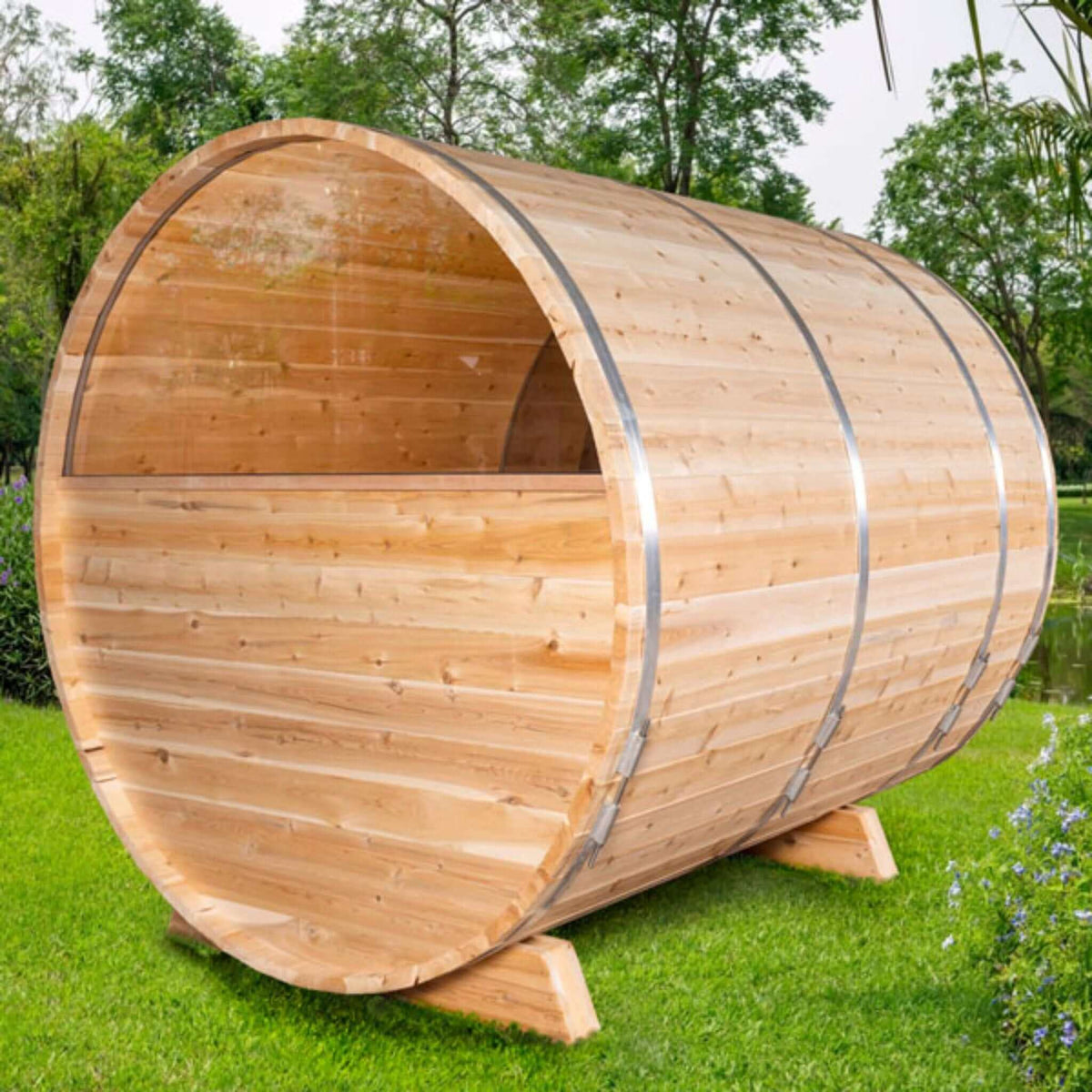 Dundalk LeisureCraft Canadian Timber Serenity MP Barrel Sauna-