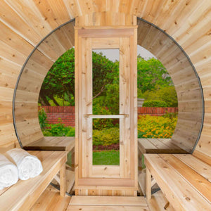 Dundalk LeisureCraft Canadian Timber Tranquility MP Barrel Sauna-