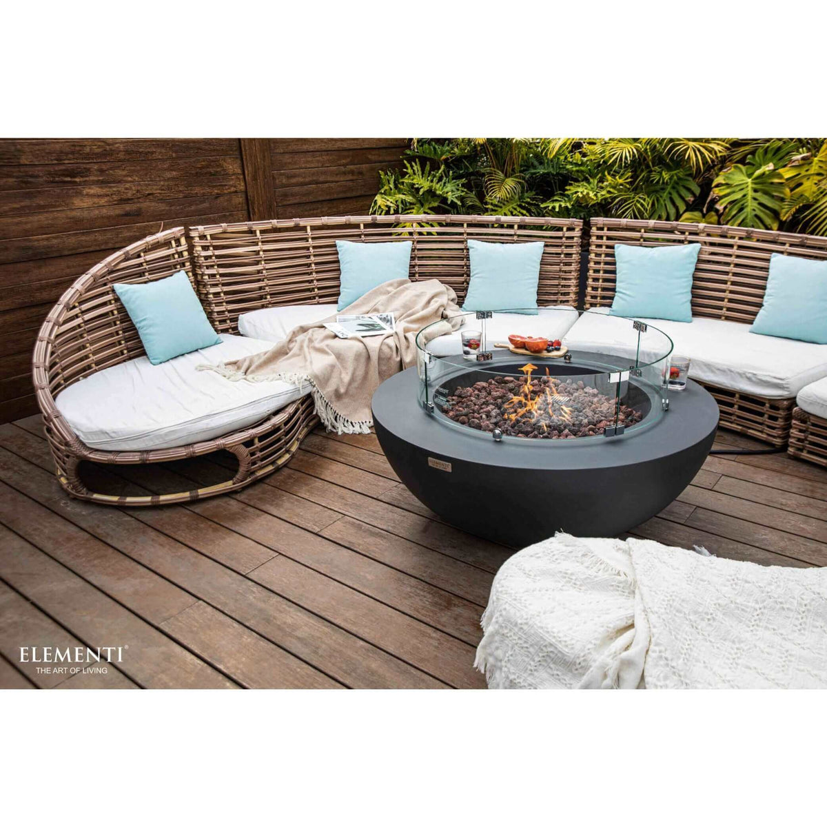 Elementi Lunar Bowl Fire Table-