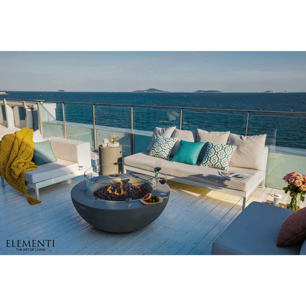 Elementi Lunar Bowl Fire Table-