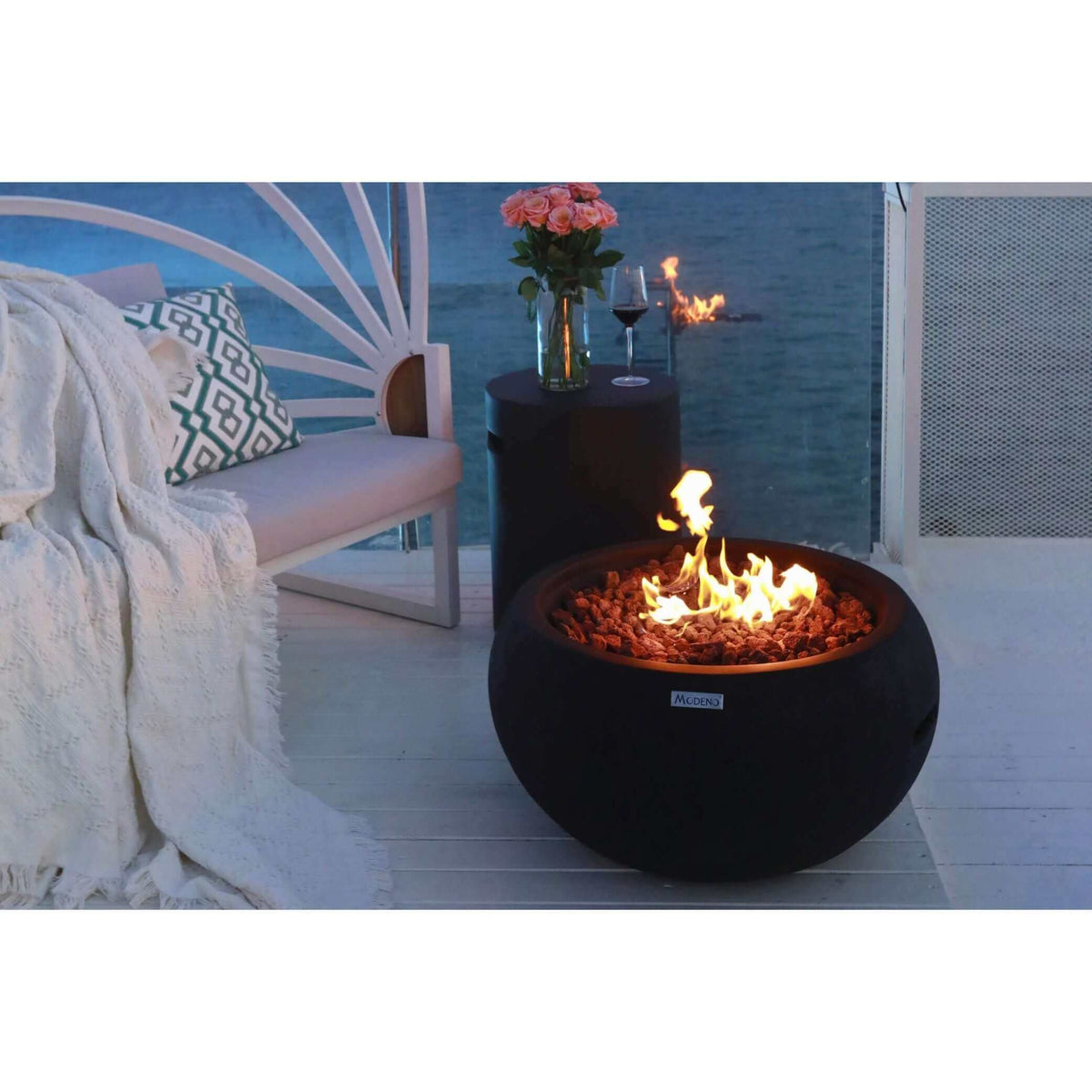 Elementi Modeno York Fire Bowl-Liquid Propane