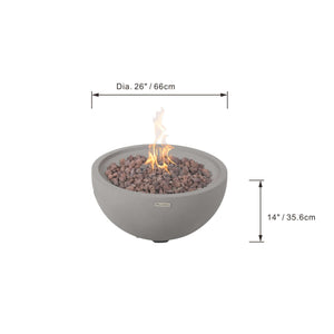 Elementi Modeno Nantucket Fire Bowl-