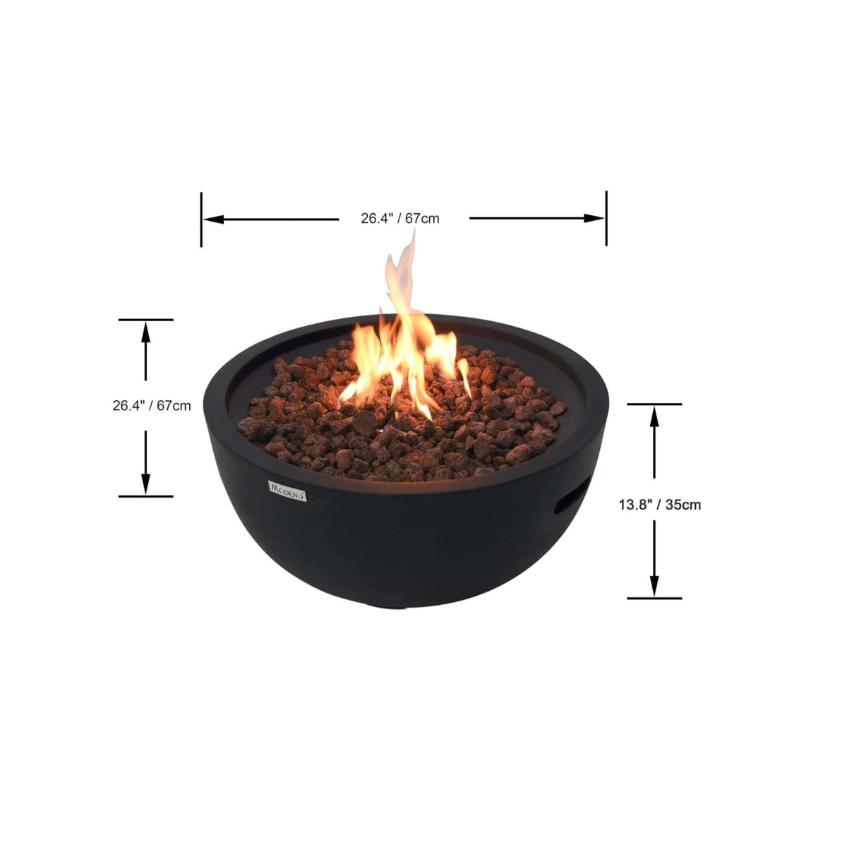 Elementi Modeno Jefferson Fire Bowl-