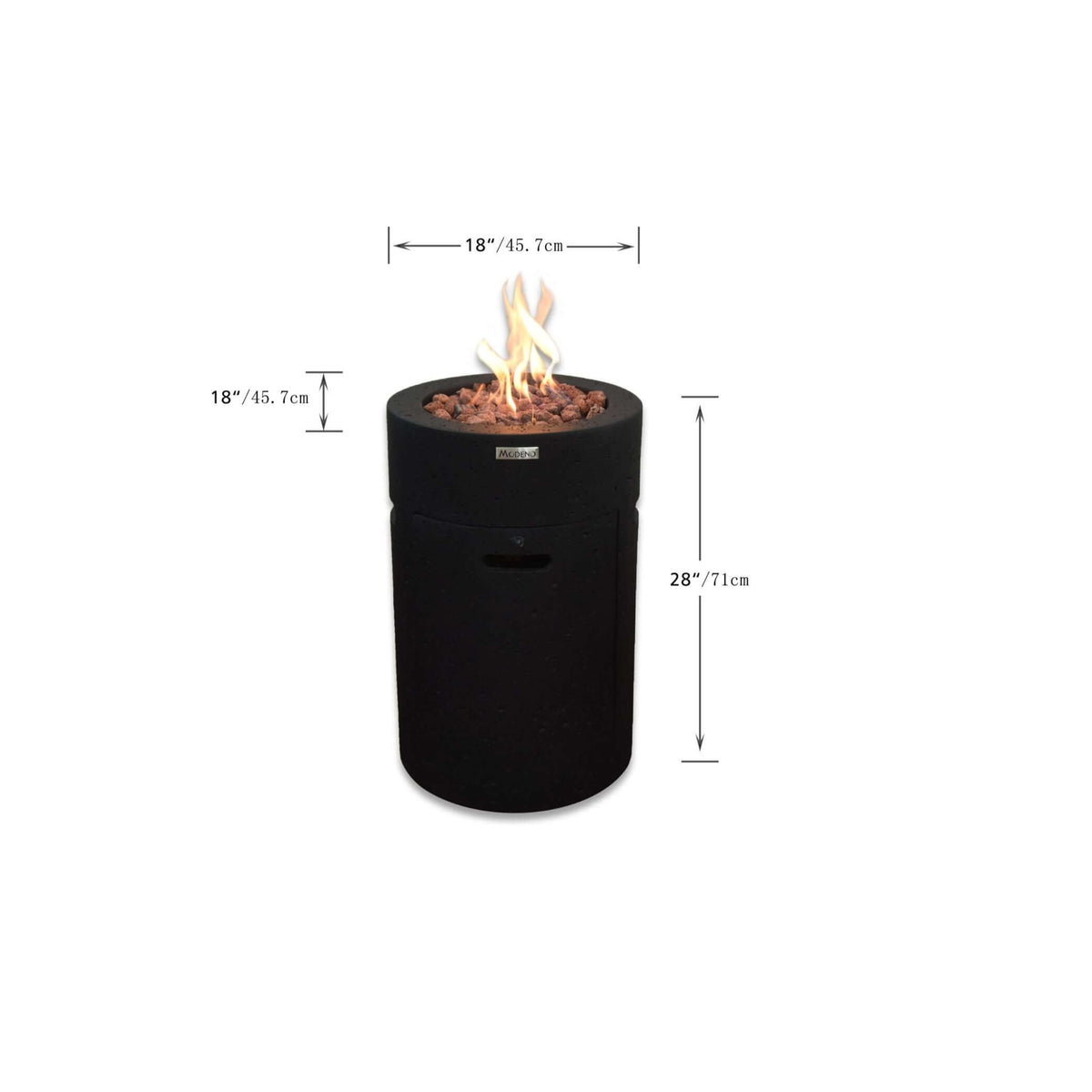 Elementi Modeno Lava Tube Fire Pit-