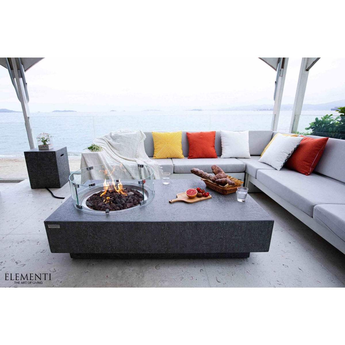 Elementi Metropolis Fire Table-