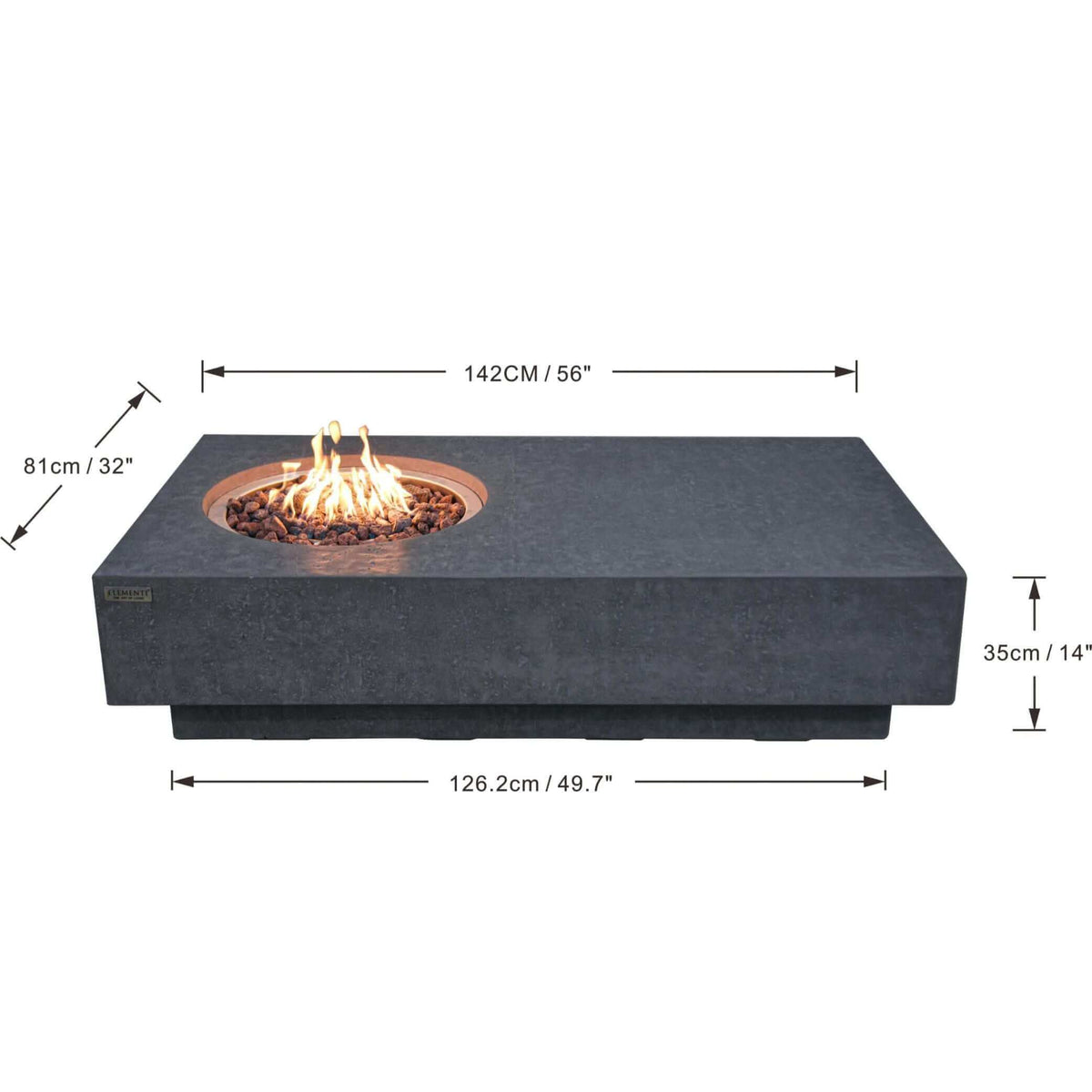 Elementi Metropolis Fire Table-