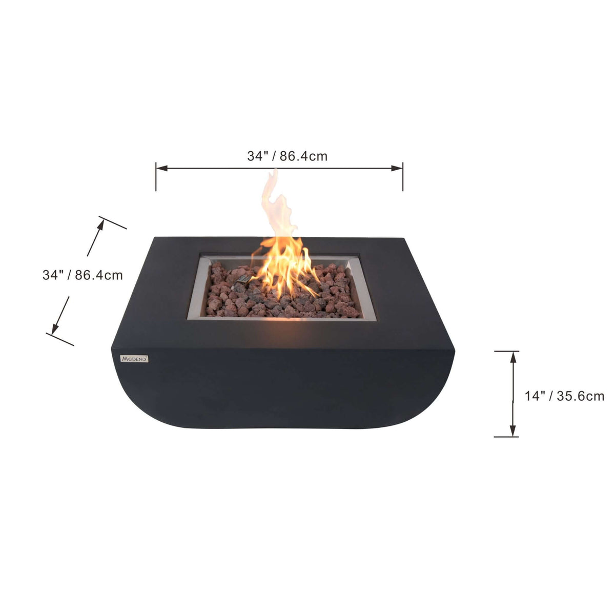 Elementi Modeno Aurora Fire Table-
