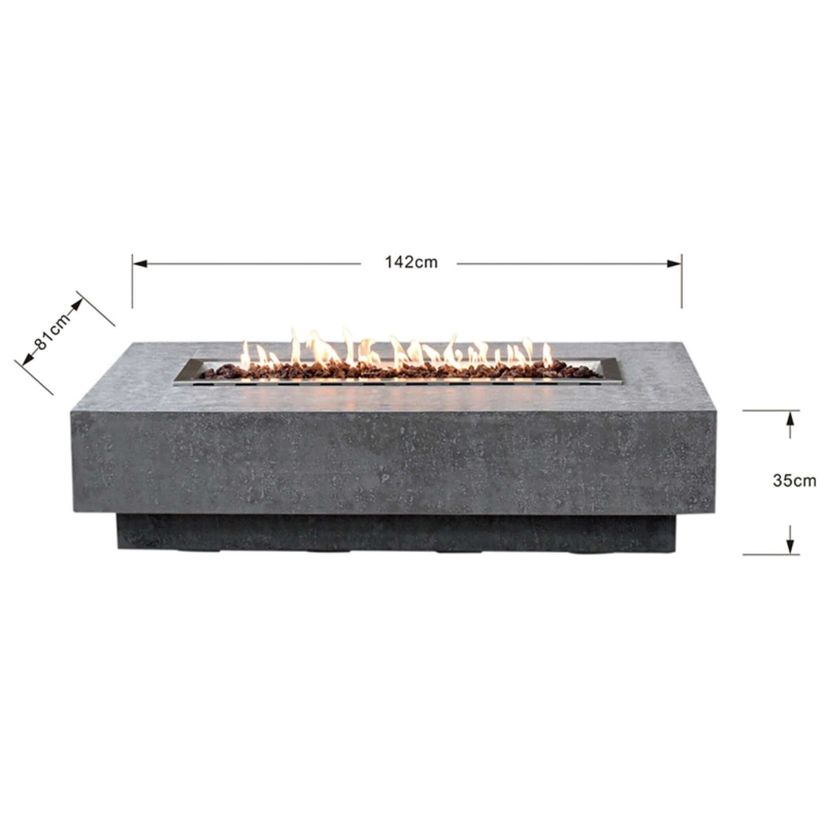 Elementi Hampton Fire Table-