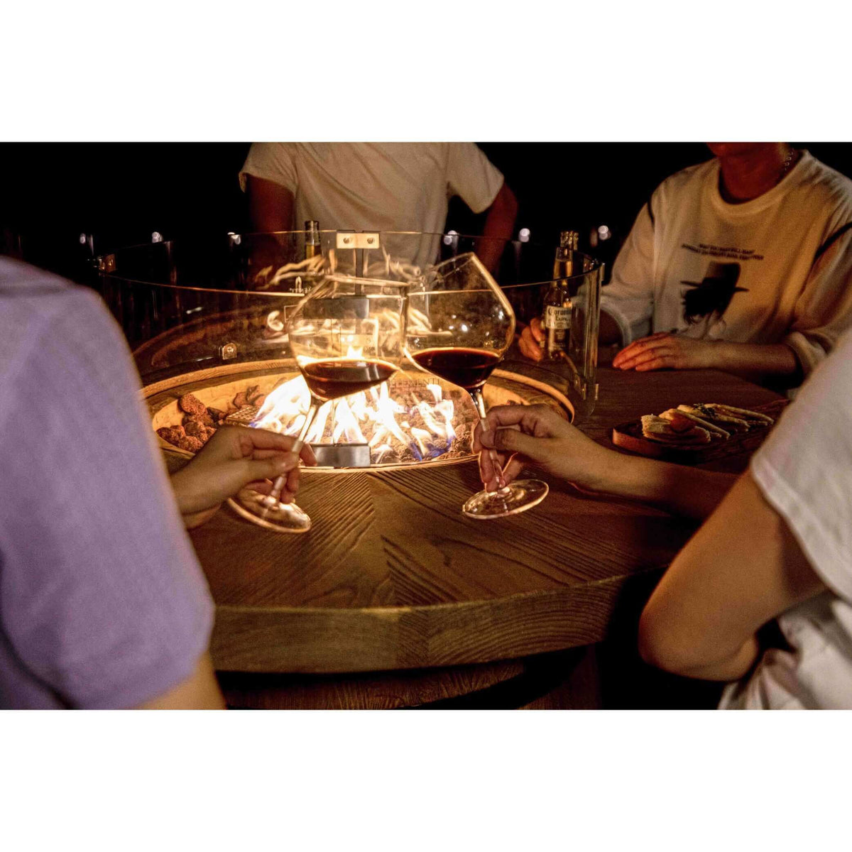 Elementi Lafite Barrel Fire Table-