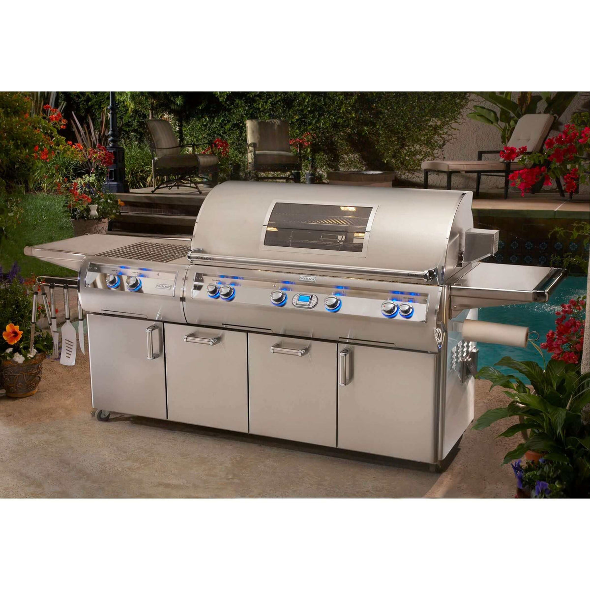 Fire Magic Echelon Diamond E1060S 48" Freestanding Grill With Analog Thermometer-Liquid Propane