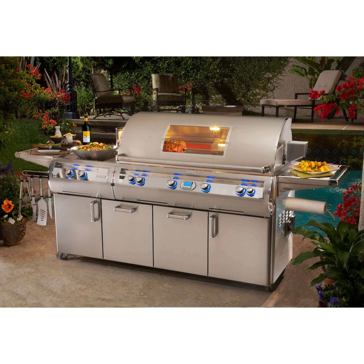 Fire Magic Echelon Diamond E1060S 48" Freestanding Grill With Analog Thermometer-Liquid Propane