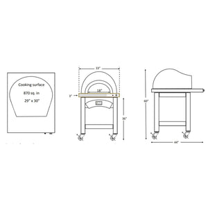 Forno de Pizza Forno Series Freestanding Pizza Oven-Natural Gas