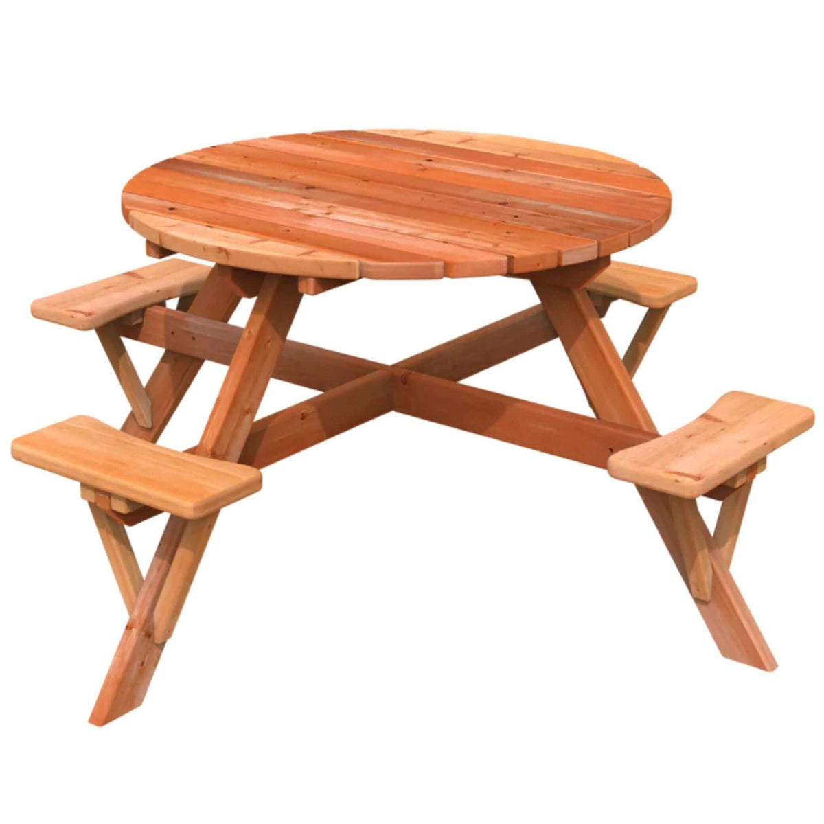 Jack and June Circular Adult Picnic Table-