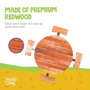 Jack and June Circular Adult Picnic Table-