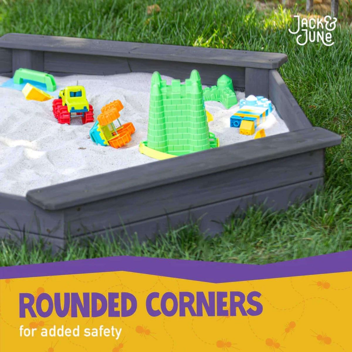Jack and June Hexagonal Sandbox-