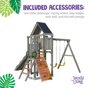 Jack and June The Haven II Swing Set-