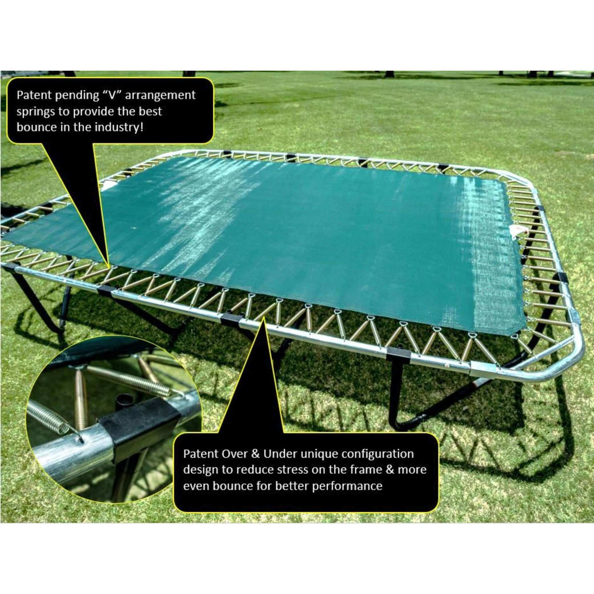 JumpKing Pro-Series Rectangular Trampoline 10’x16’-