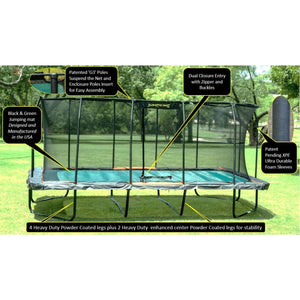 JumpKing Pro-Series Rectangular Trampoline 10’x18’-