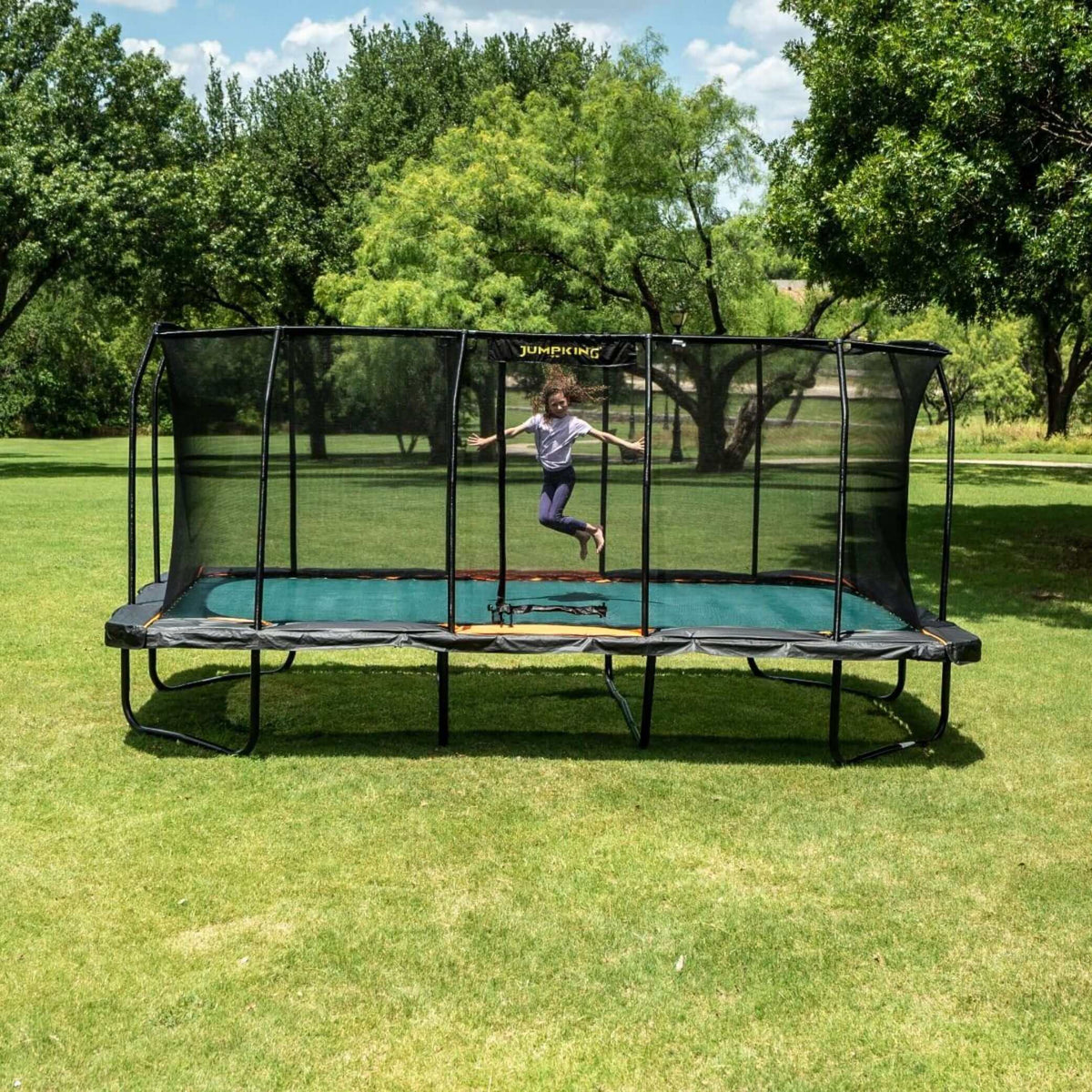 JumpKing Pro-Series Rectangular Trampoline 10’x18’-