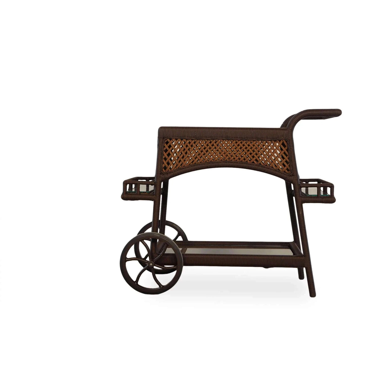 Lloyd Flanders Grand Traverse Bar Cart-Caramel Sunloom Vinyl