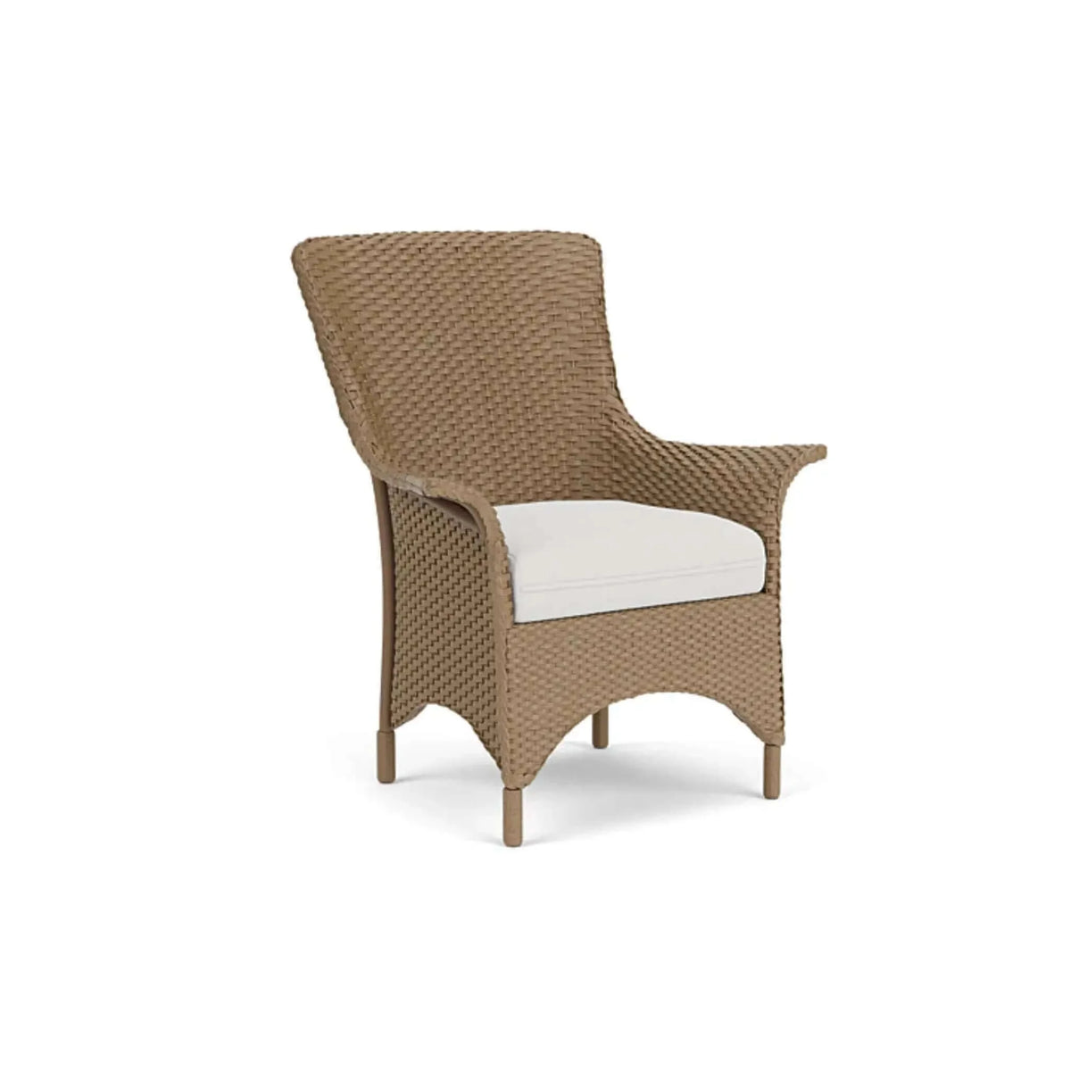 Lloyd Flanders Mandalay Dining Armchair-Ivory 046