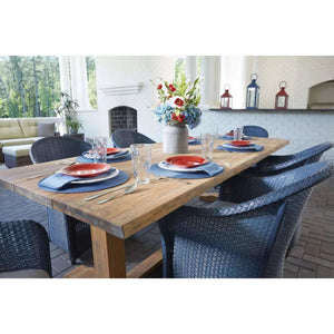 Lloyd Flanders Weekend Retreat Dining Armchair-Denim Blue 040