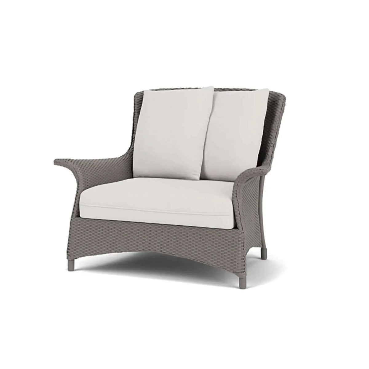 Lloyd Flanders Mandalay Chair and a Half-Pewter 079