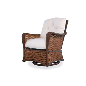 Lloyd Flanders Grand Traverse Swivel Glider Lounge Chair-Bisque Sunloom Vinyl