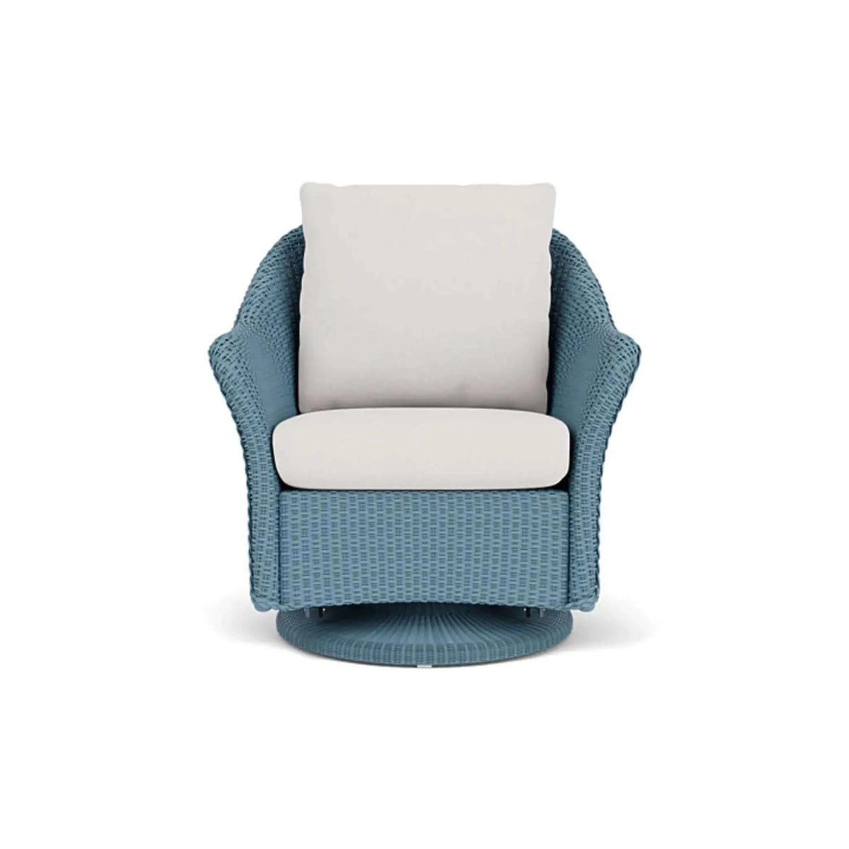 Lloyd Flanders Weekend Retreat Swivel Glider Lounge Chair-White 001