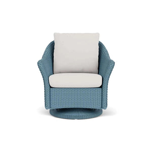 Lloyd Flanders Weekend Retreat Swivel Glider Lounge Chair-White 001